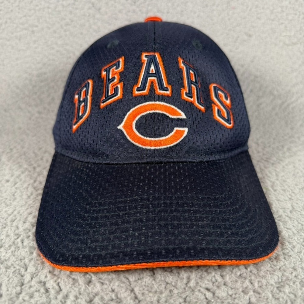 Chicago Bears NFL Cap Unisex One Size Blue Reebok Football Spellout Logo Dad Hat